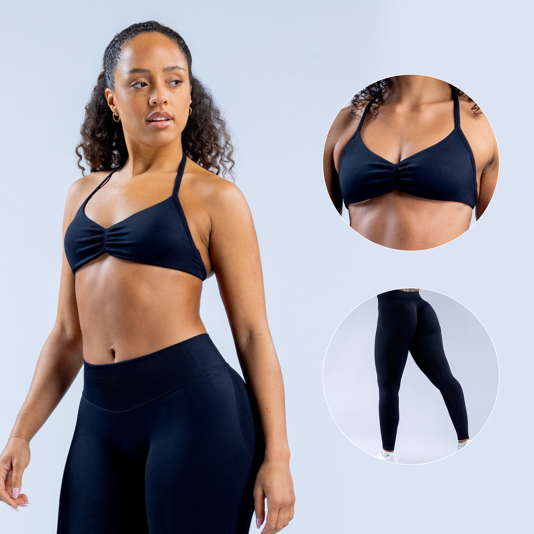 Leggings+Bra - Black