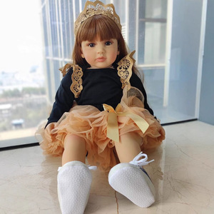 Poupées <span class=keywords><strong>Reborn</strong></span> jumelles de 24 pouces, super réalistes et adorables, jouets pour bébés avec corps en vinyle ou en tissu - Product Image 3