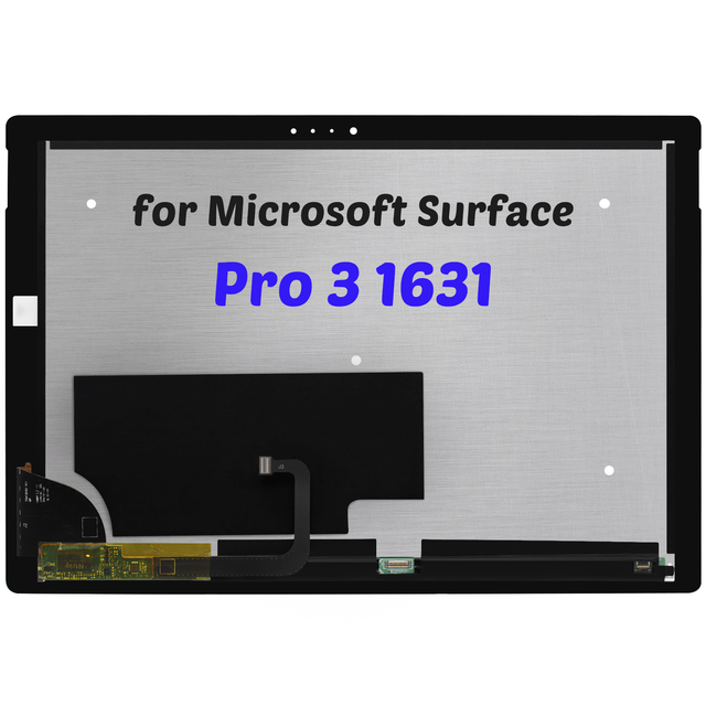 12" Screen for Microsoft Surface Pro 3 1631 LCD Touch Screen Digitizer Assembly LTL120QL01 TOM12H20 2160x1440 Replacement