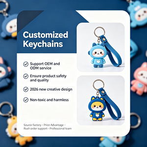Porte-clés en silicone personnalisé 2026, articles promotionnels, cadeaux d'affaires pour événements, souvenirs et offres promotionnelles - Product Image 2
