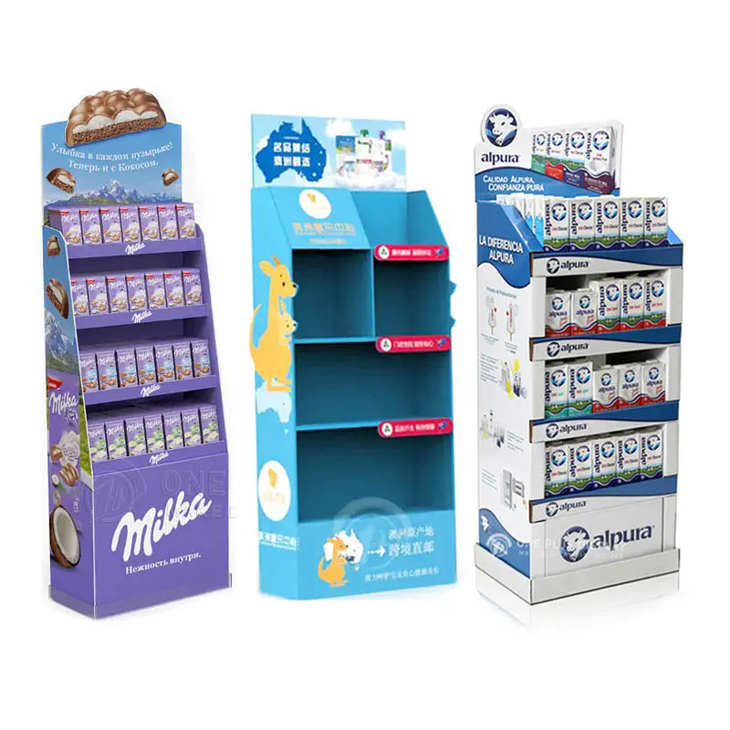 carton stand pop up shop pos cardboard display stand paper display floor milk powder cardboard display