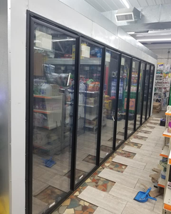 Equipo de refrigeración de supermercado Puerta de vidrio anticondensación para refrigerador de exhibición y congelador para caminar en la habitación más fresca - Product Image 5