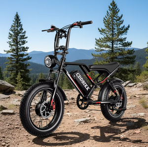 Vélo électrique EU US S8 E-Bike 48V 25AH, vélos électriques avec pneus larges de 20 pouces, tout-terrain, avec frein à disque hydraulique - Product Image 6