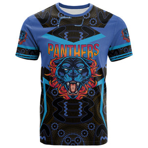 POD <span class=keywords><strong>Penrith</strong></span> Panthers Camisas para hombre Fábrica personalizada <span class=keywords><strong>Penrith</strong></span> Panthers Ball Camiseta de estilo deportivo indígena de inspiración aborigen - Product Image 3