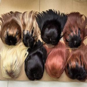 Extensiones de Cabello Humano 100% Natural, Cierre de Encaje 5x5, Peluca Rizada con Rizo Birmano, Peluca Frontal Lisa con Reflejos para Mujer - Product Image 6