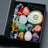 Coffret de pierres de guérison en cristal naturel Offres Spéciales, bijoux en pierres précieuses hautement polies pour femmes et hommes cadeaux
