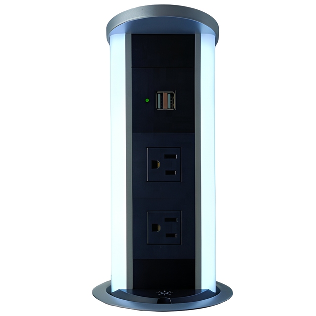 Hidden Smart Pop-up Outlet Socket With Lights with Wireless Charger Electrical Switches and Sockets