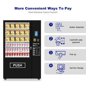 Venta al por mayor personalizado OEM ODM fácil de operar máquina expendedora de alimentos calientes máquina expendedora automática quiosco - Product Image 3