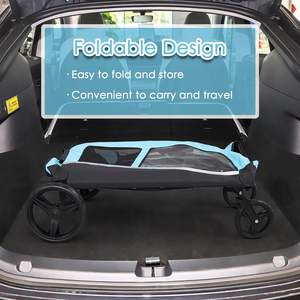 屋外大型ペットベビーカー大型ペットキャリアトロリー大型ベビーカージョガー大型犬用ワゴン - Product Image 6