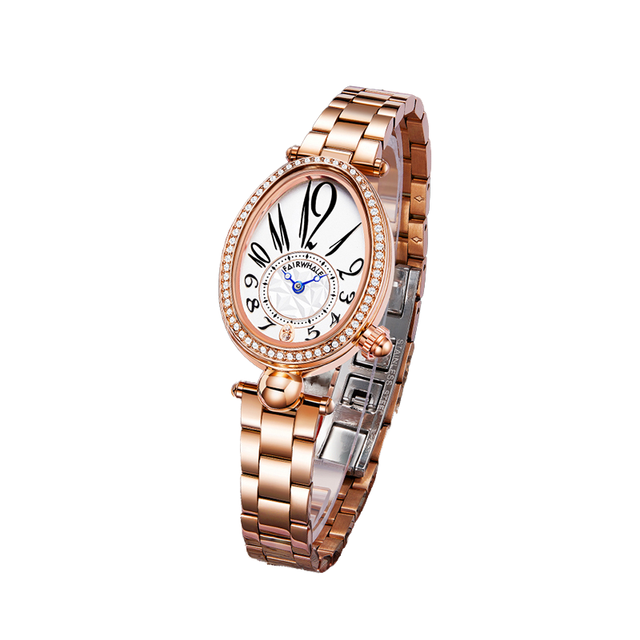 Fairwhale Luxury Sport Women's Alloy Watch with Stainless Steel Band 5mm Thickness Waterproof Quartz Movement Pointer Dial 24mm