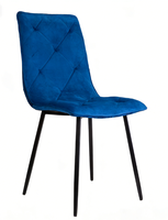 Chaise de salle à manger moderne, simple et confortable, rembourrée en velours, avec dossier, pour la maison, le bureau, l'hôtel, le centre commercial, la villa