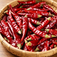 Piment Séché Huaran en Gros, Origine Sichuan, Piment Œil de Perdrix Très Piquant, Piment Rouge Séché, Piment de Cayenne, Approvisionnement en Vrac