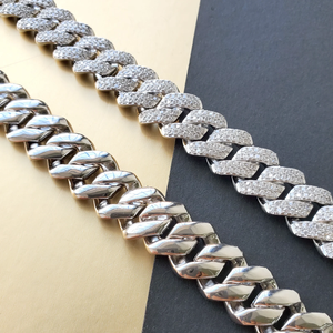Collier gourmette en moissanite de qualité supérieure, bijoux hip-hop tendance pour hommes et femmes, style soirée - Product Image 3