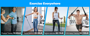 11-Piece TPE Ống yoya ban nhạc thiết lập nhà phòng tập thể dục thiết bị tập thể dục với sức đề kháng Stretch Bands cho tập thể dục - Product Image 6