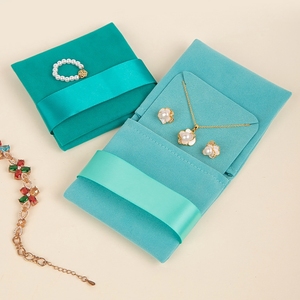 Bolsa de Almacenamiento de Joyas de Terciopelo de Alta Calidad, Plegable, Estilo Lazo, Venta al por Mayor de Bolsas de Empaque para Conjuntos de Joyería - Product Image 5
