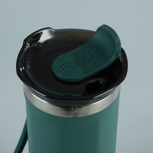 Vaso Térmico de Acero Inoxidable con Logotipo Personalizado, 350ML/500ML, Recubrimiento en Polvo, Aislado, Antiderrames, para Viajes, con Asa de Cuerda, Ideal para Negocios - Product Image 2
