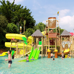 Tùy chỉnh công viên nước giải pháp thú vị sợi thủy tinh Slide nhà nước hồ bơi hấp dẫn - Product Image 4