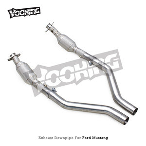 Tùy chỉnh dòng chảy cao downpipe cho Ford <span class=keywords><strong>Mustang</strong></span> <span class=keywords><strong>V6</strong></span> 3.7L 2012-2013 thép không gỉ xả tiêu đề với 100/200/300/400 tế bào chất xúc tác - Product Image 6