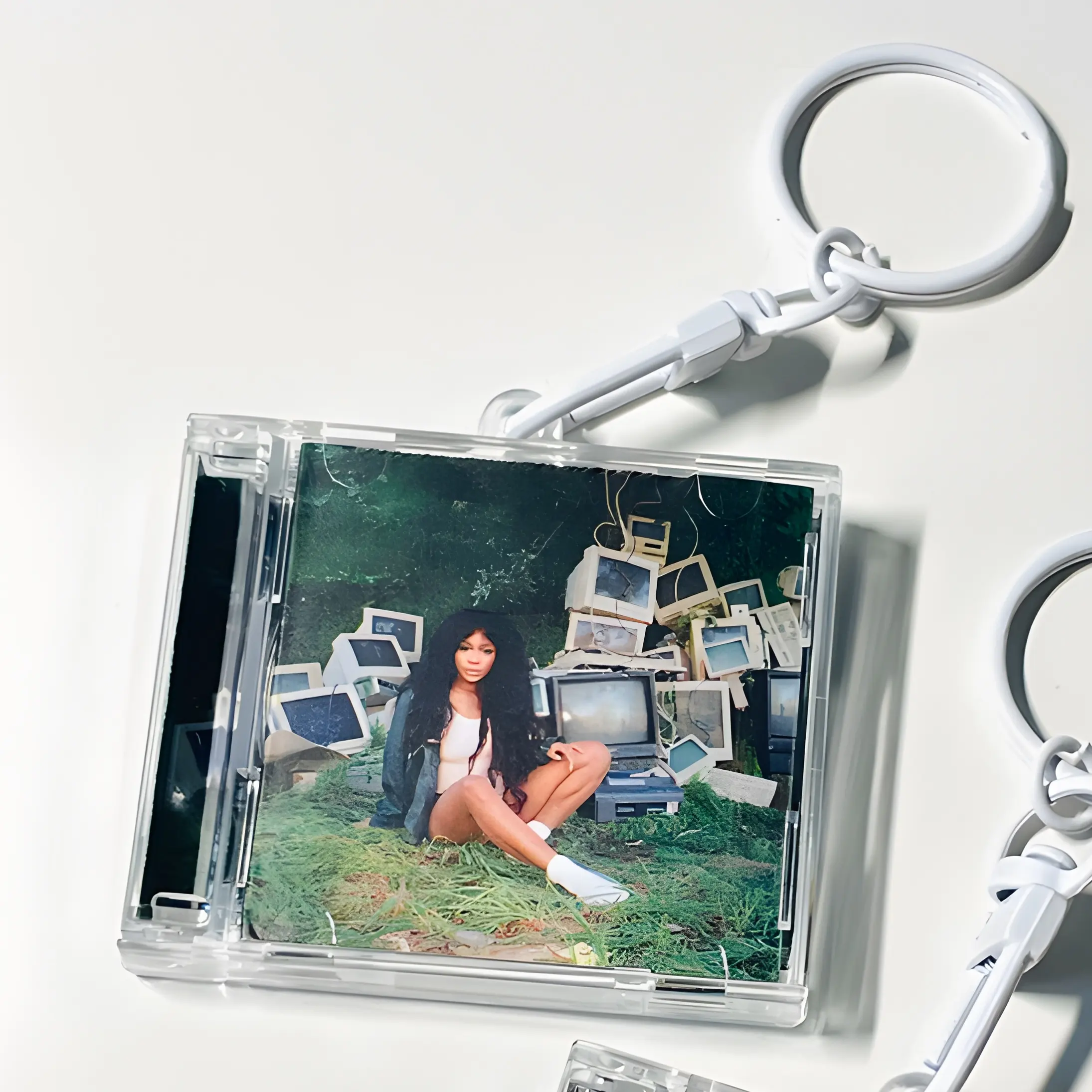 Hinchee kpop Шарм SZA SOS Ctr_l мини-альбом подвеска NFC датчик акриловый брелок для ключей DIY Music CD брелок