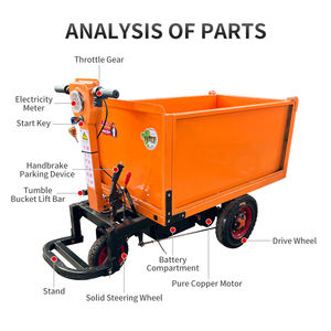 Baustelle mit einfachem und bequemem Beton Dreirad Dump Bucket Dreirad Dumper - Product Image 2