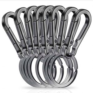 Mousqueton robuste en alliage de zinc avec clips à dégagement rapide pour porte-clés et détecteur de clés de voiture, cadeau promotionnel - Product Image 1