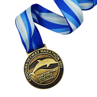 L'artisanat en métal de sublimation sur mesure récompense la médaille 3d joli dauphin en relief la médaille de souvenir de sport bon marché