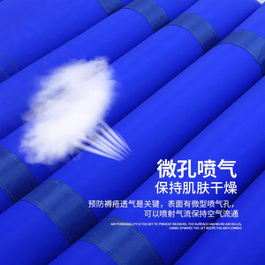 Colchón de aire antiescaras de 9 cm de grosor, de PVC azul, para adultos postrados en cama, con bomba silenciosa - Product Image 2