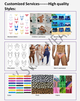 Set Bikini Mini Kaos T-Shirt Pakaian Pantai 2 Potong Set Wanita Musim Panas Custom Moq 50 Potong