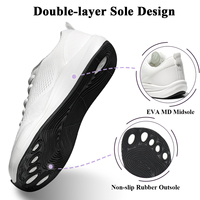 Chaussures de sport décontractées unisexes avec embout large, maille respirante, antidérapantes, ergonomiques pour un confort tout au long de la journée, personnalisation en usine