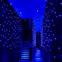 Toile de fond en tissu étoilé LED ignifuge en gros pour mariage 2026