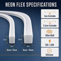 Manchon étanche pour bande LED, bande lumineuse LED, bande néon, néons, néon flexible XL, flexible IP68