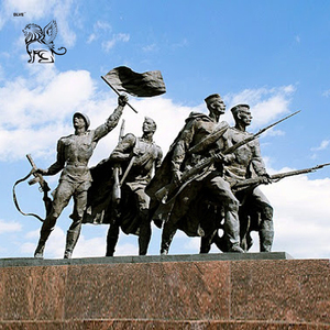 BLVE - Gran Estatua de Metal de Héroe Combatiente para Decoración de Plazas Exteriores, Escultura de Bronce de Guerrero de la Victoria, <span class=keywords><strong>Monumento</strong></span> Conmemorativo - Product Image 2