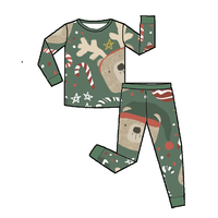 Hete Aanbieding Kinderkleding Lange Set Jongens Gebreide Geruite Engelse Stijl Romper Slaappak Nieuwgeboren Babypak