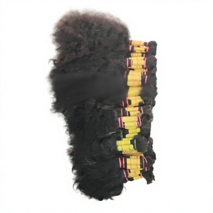 Cheveux vierges indiens bruts, 100 % naturels, à trame unique, noués en paquets – Toutes les couleurs, teintables, pointes pleines, en vrac, 3 pièces - Product Image 1