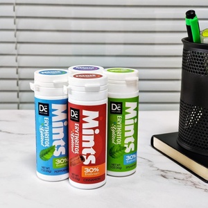 Rasa Mint dingin Xylitol Mints Tablet permen untuk melembabkan mulut kering dikemas dalam botol dengan rasa buah - Product Image 6