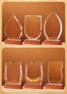 Trofeo in Cristallo Personalizzato per Premi Aziendali, Coppa <span class=keywords><strong>Champions</strong></span> <span class=keywords><strong>League</strong></span>, Souvenir con Incisione, Premio in Cristallo - Product Image 2