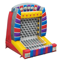 Jeu de défi sportif Giant 9X9X10 pieds Jeu gonflable Plinko pour événements intérieurs et extérieurs