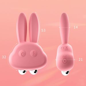 Vibrador de Conejo con Electroestimulación, Potente Estimulación del Clítoris, Vagina y Pezones, Material de Silicona y ABS, Color <span class=keywords><strong>Rosa</strong></span>, para Mujeres - Product Image 5