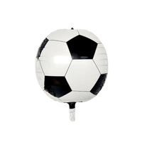 Vente en gros ballon de football 22 pouces 4D en film d'aluminium ballons de football de haute qualité pour fête d'anniversaire d'enfants