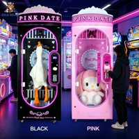 Ultimate Pink Date Scissors Machine Coin Operated Cutter Game Machine Giant Prize Plush Toy Vending Machine for Global Sourcing