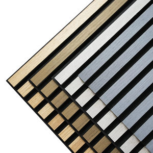 Pannelli Acustici Moderni in <span class=keywords><strong>Legno</strong></span> a Doghe da 240 <span class=keywords><strong>cm</strong></span>, Fonoassorbenti, Eco-Sostenibili, con Finitura Impiallacciata per Appartamenti, Scuole, Camere da Letto, Sale da Pranzo e Soggiorni - Product Image 2