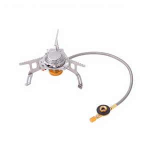 Réchaud de camping au <span class=keywords><strong>gaz</strong></span> butane portable, pliable, coupe-vent, haute puissance 3500W, ultraléger 207g, pour trekking en plein air, pique-nique familial, personnalisable OEM - Product Image 2