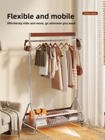 Vintage-Stil Retro Nostalgischer Antiker Metall-Standgarderobenständer mit Luxuriösem Einfachem Design für Schlafzimmer