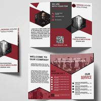 Layanan Percetakan Brosur Lipat Tiga, Selebaran, Flyer Kertas Seni Desain Bebas Kustom, Manual Instruksi, Menu, Katalog, Majalah