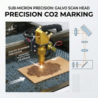 Mini machine de gravure laser 4040 40W/50W/60W CO2, refroidie par eau, CNC, prend en charge les formats AI/LAS, matériaux acrylique, bois, contreplaqué