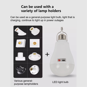 आपातकालीन स्थितियों के लिए उच्च गुणवत्ता वाले रिचार्जेबल एलईडी आपातकालीन लैंप आउटडोर शिविर के नेतृत्व में आपातकालीन स्थिति के लिए बल्ब प्रकाश - Product Image 5