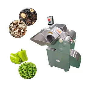 Mesin pemotong wortel buah dan sayuran otomatis, mesin pengolahan Salad buah dan sayuran, tomat, lada, bawang, kentang, wortel