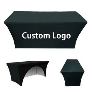 Tovaglia Elasticizzata in Spandex 4ft/6ft/8ft con Logo Personalizzato per Hotel, Banchetti, Matrimoni ed Esposizioni - Product Image 1