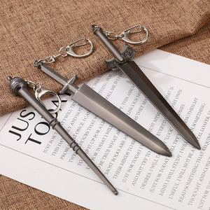 <span class=keywords><strong>3</strong></span> Diseños de Llaveros de Anime, Espada de Asta de Black Clover, Espada Demoníaca, Modelo de <span class=keywords><strong>Arma</strong></span>, Colgante, Mosquetón - Product Image 2