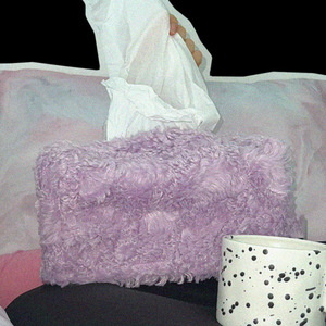 Cross-border soft plush tissue bag, foldable, suitable for <b>coffee</b> <b>tables</b>, bedside <b>tables</b>, tissue <b>boxes</b>, simple and stylish - Product Image 1